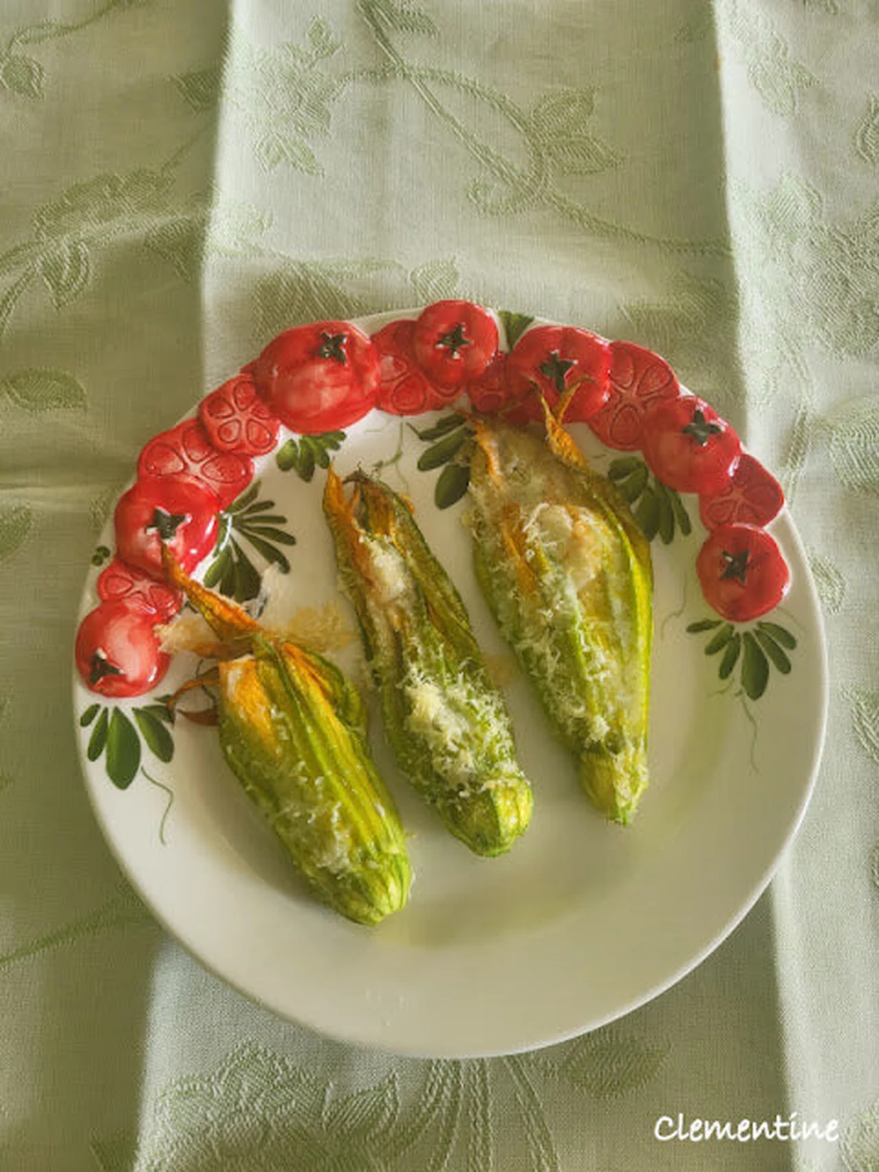 Fleurs de courgettes farcies