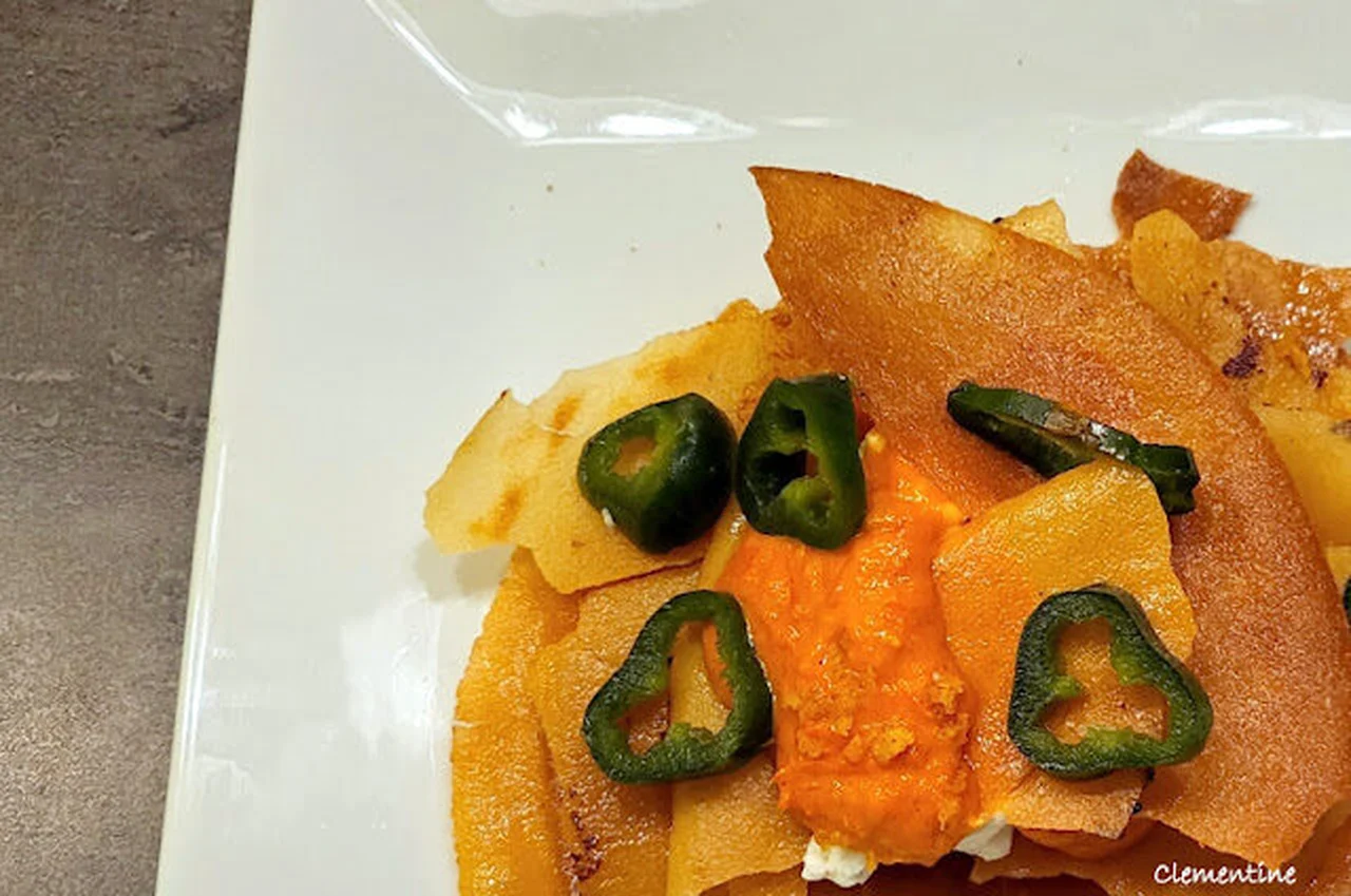 Millefeuille de pane carasau à la ricotta et tomates