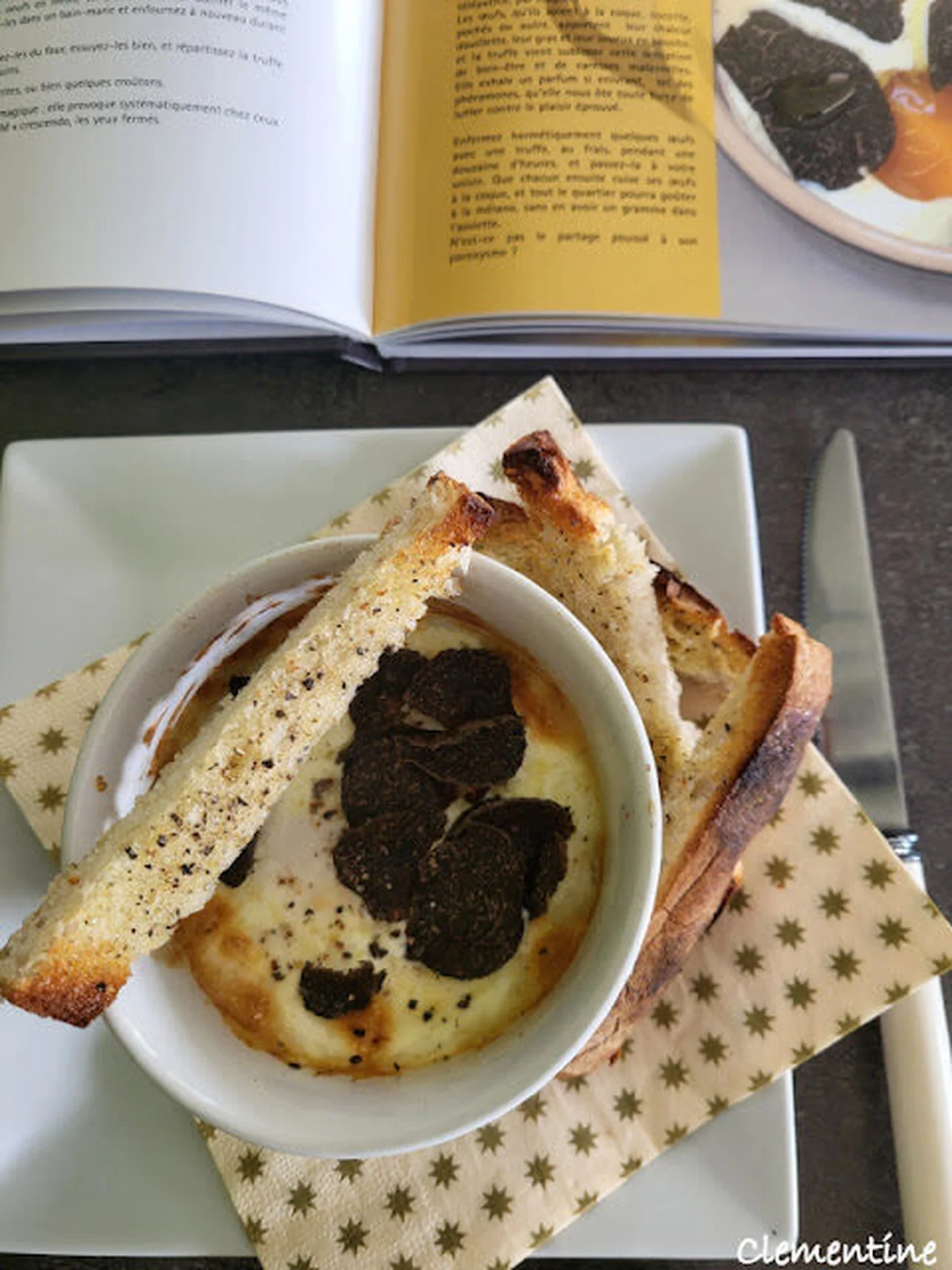 Œufs cocotte aux truffes