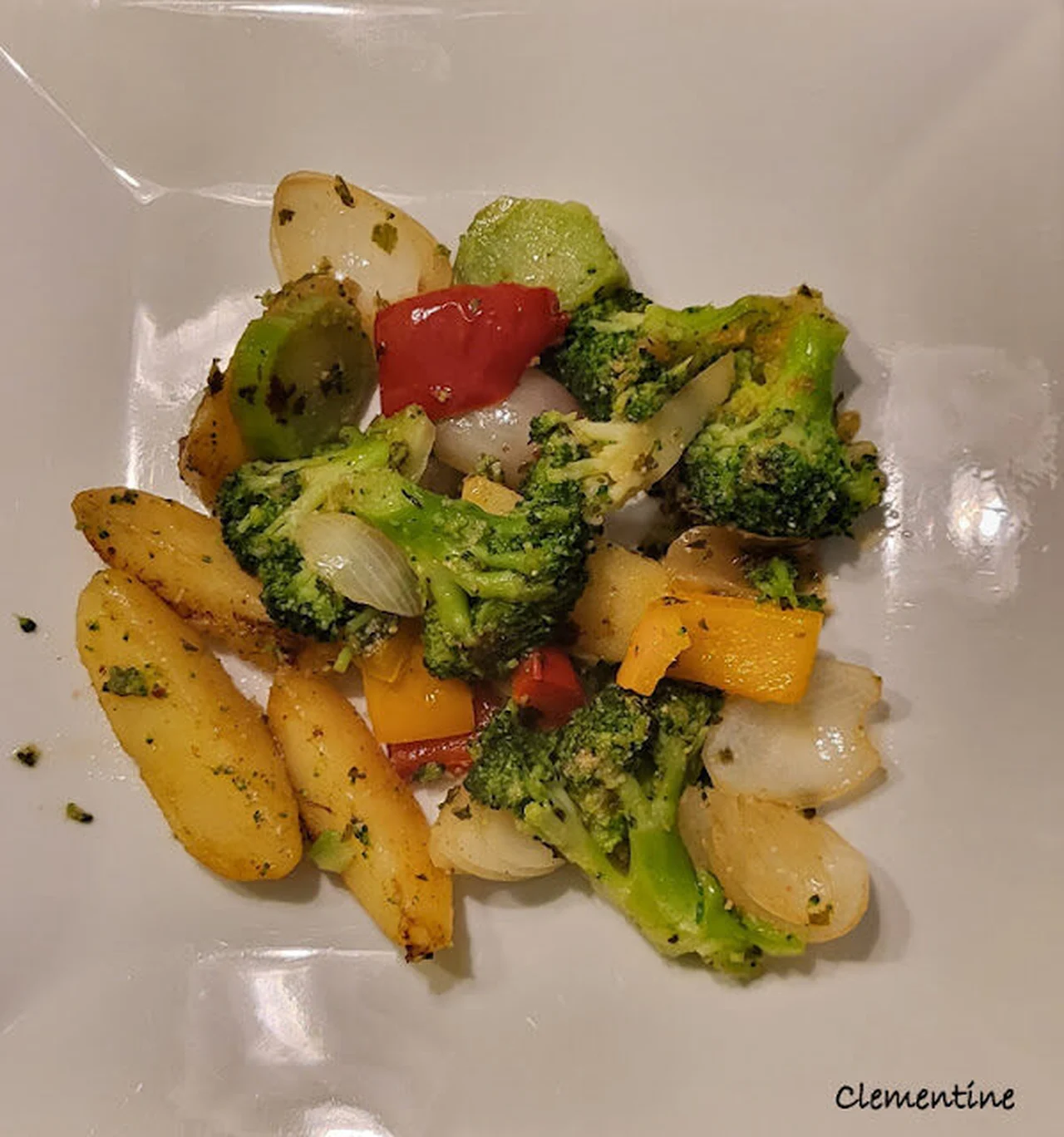 Omelette aux légumes et pommes de terre