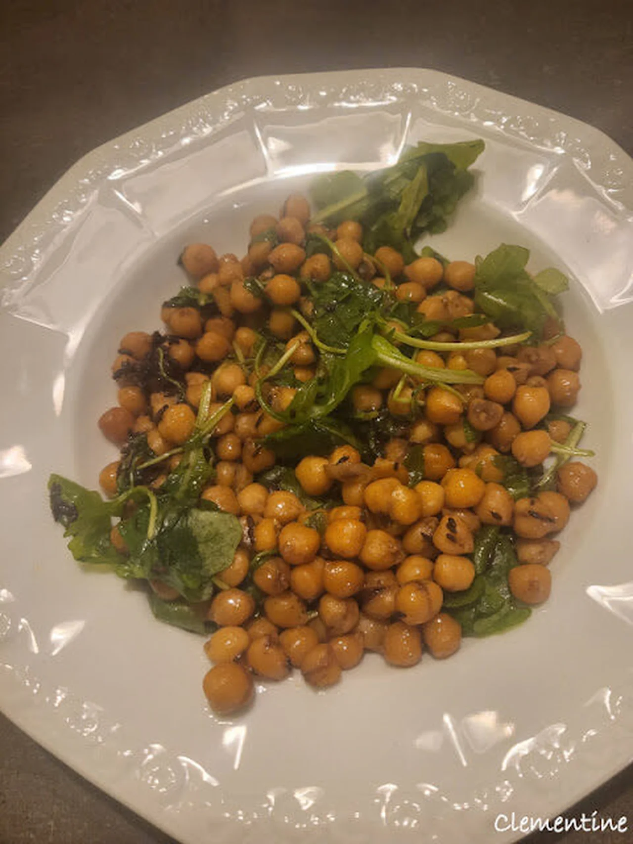 Pois chiches, roquette et jerez