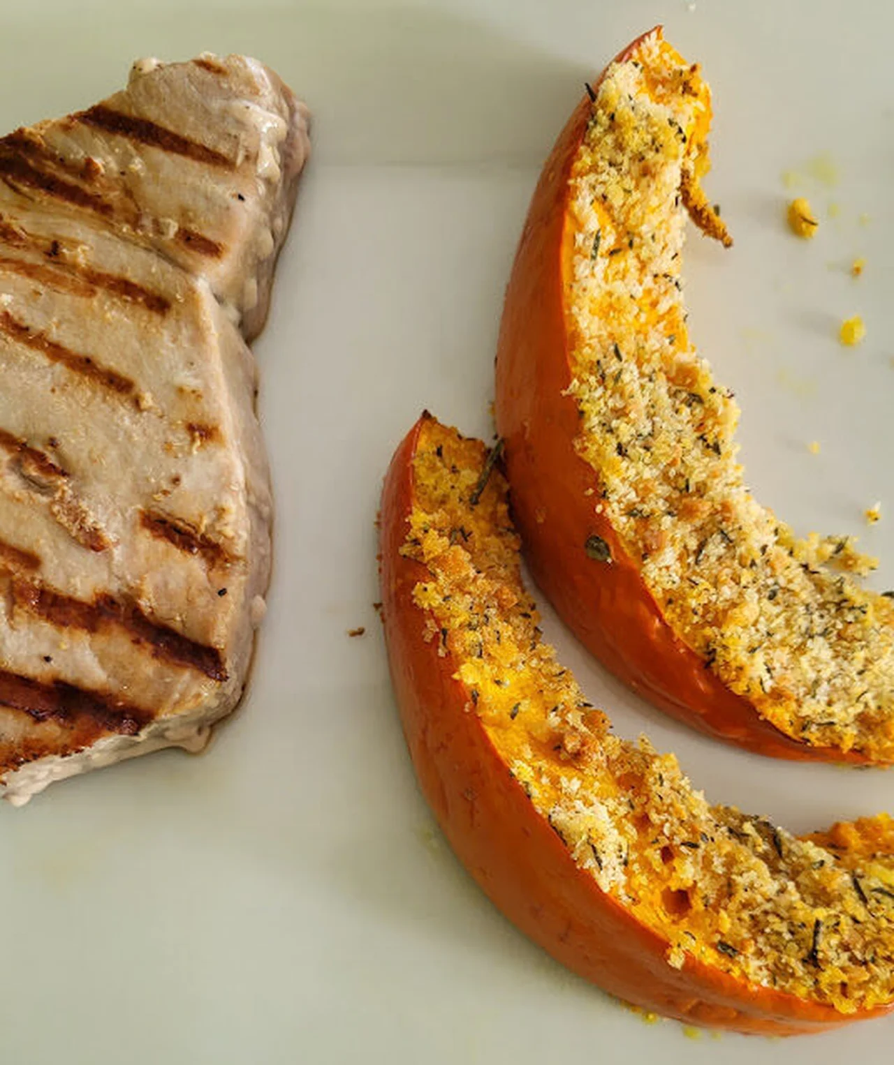 Potimarron gratiné au four