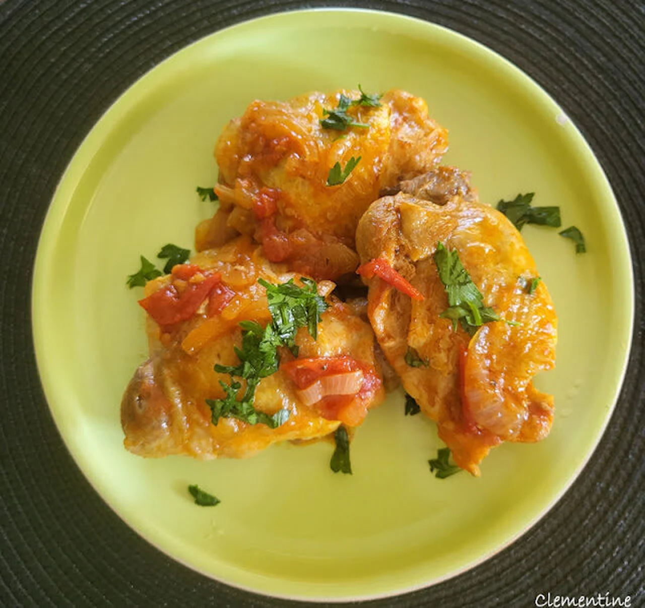 Poulet sauté à la poitevine