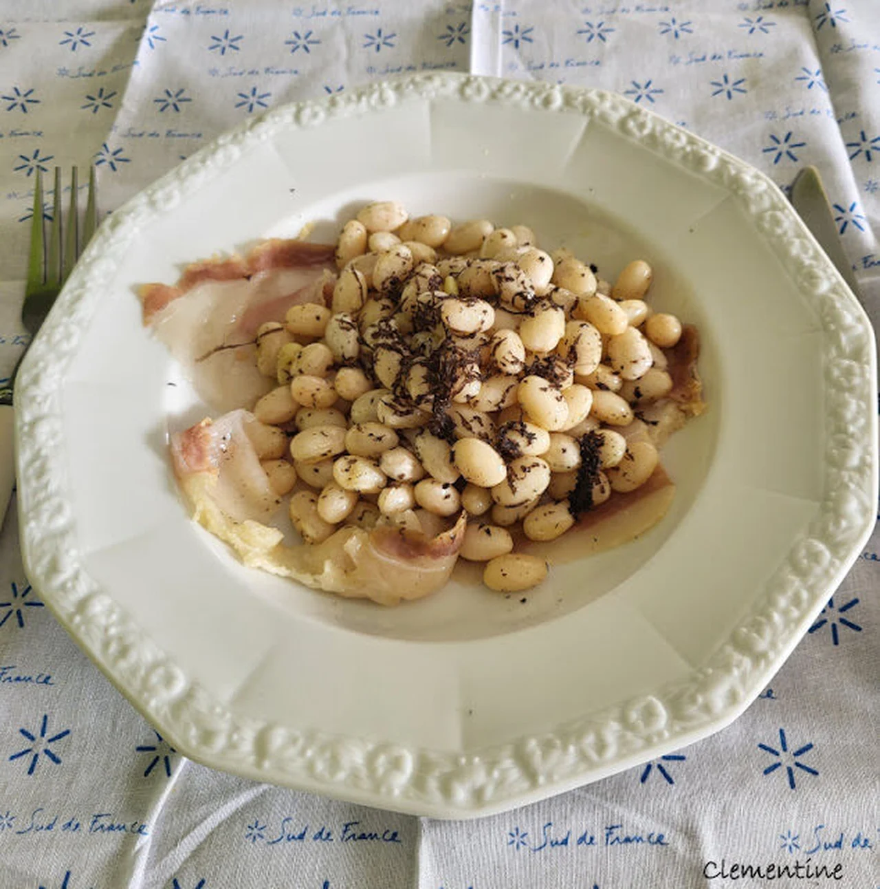 Ragoût de haricots coco aux truffes