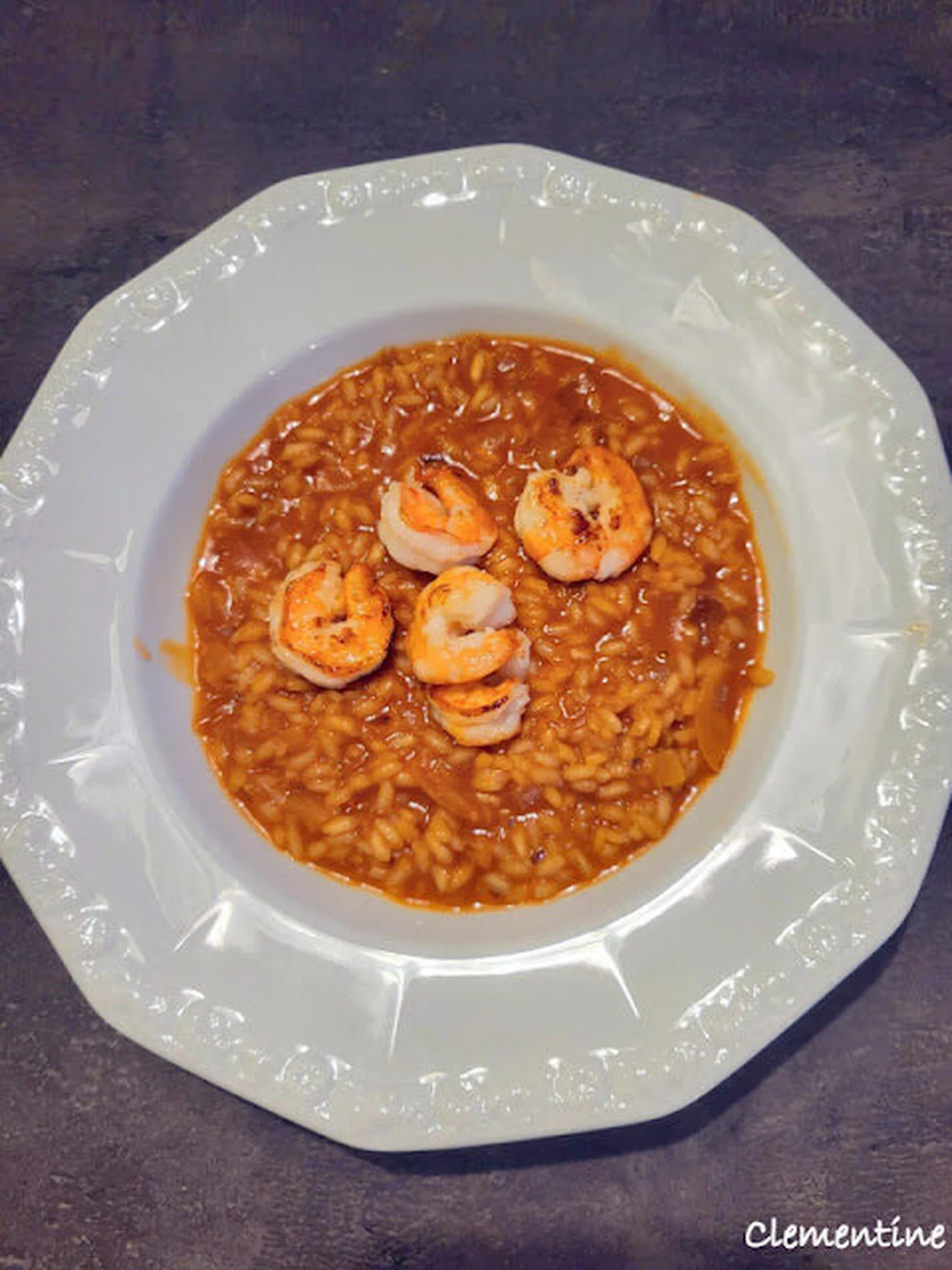 Risotto à la bisque de crevettes