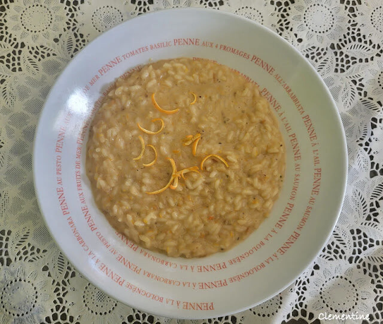 Risotto al taleggio profumato all'arancia