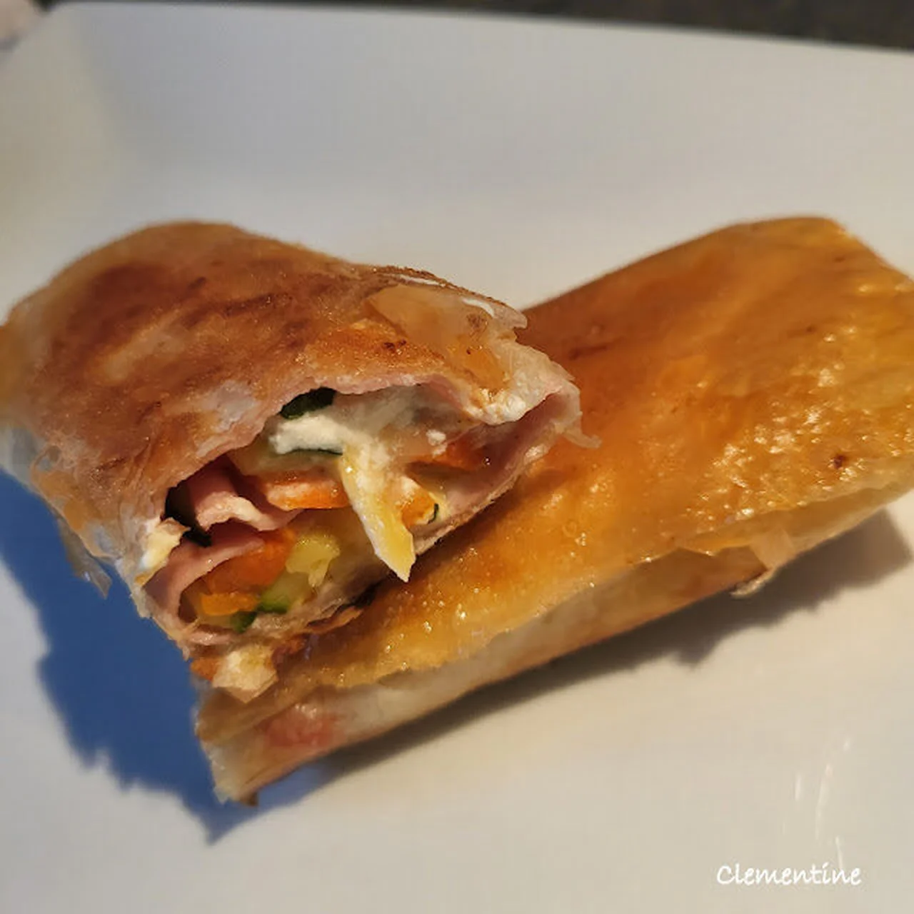 Rouleaux de légumes et mortadelle