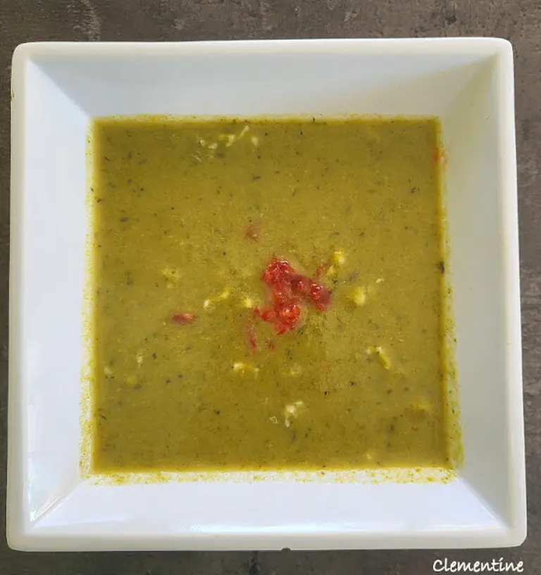 Velouté de brocolis au stilton