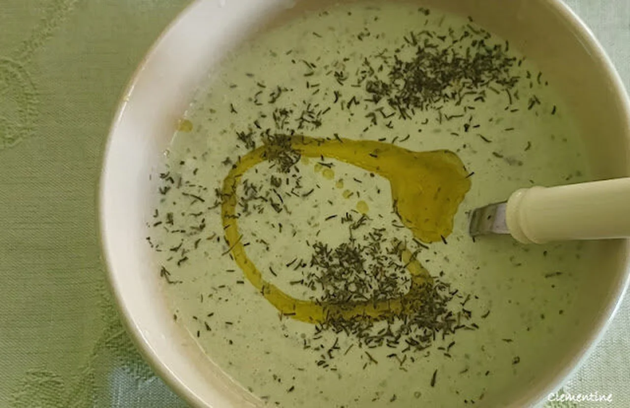 Velouté de concombre au yaourt