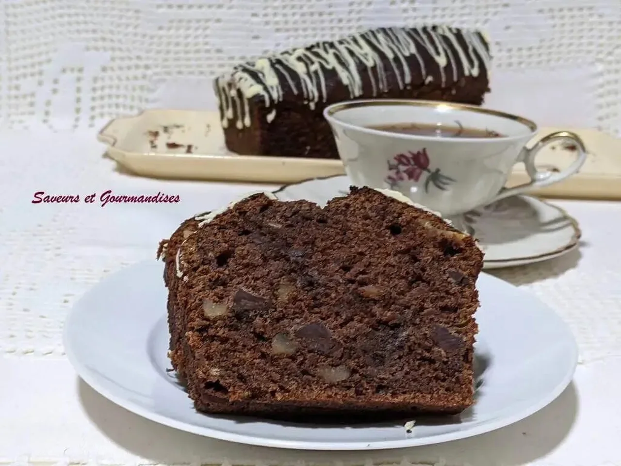 Banana bread au chocolat et aux noix