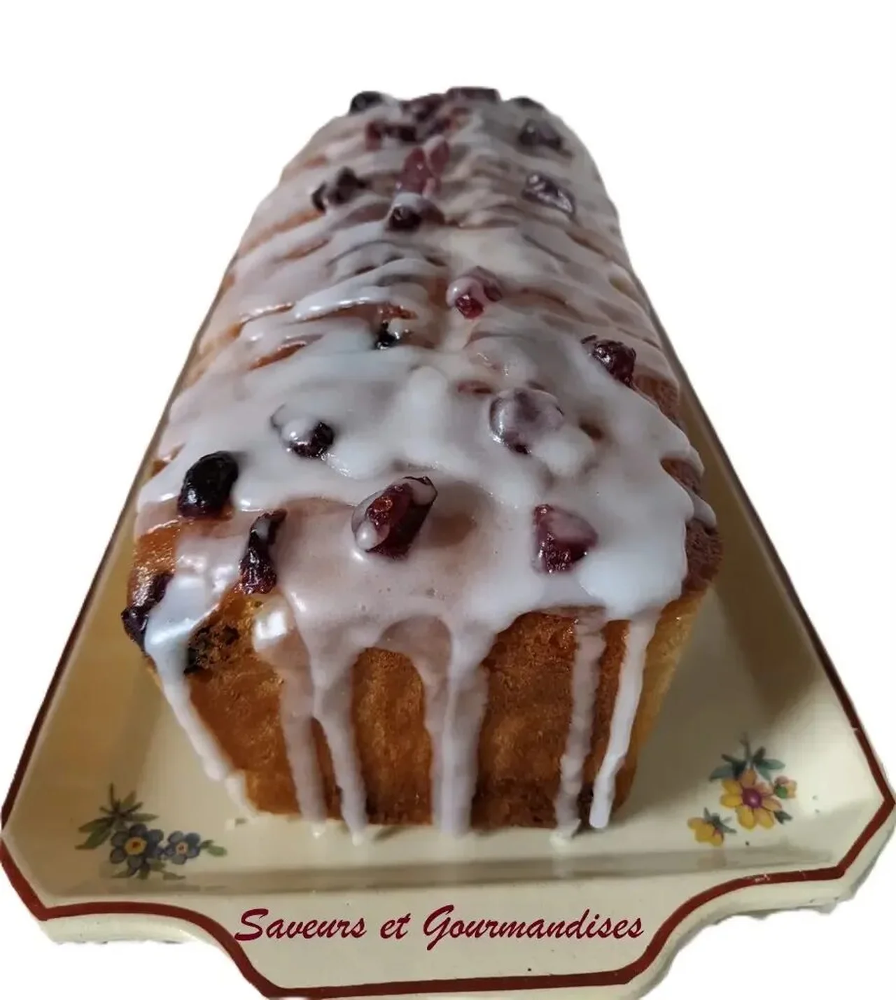 Cake au citron et cranberries séchées