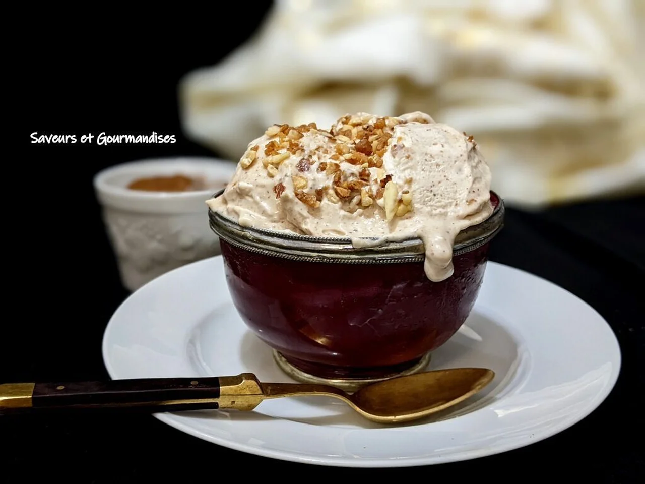Glace maison à l'amlou
