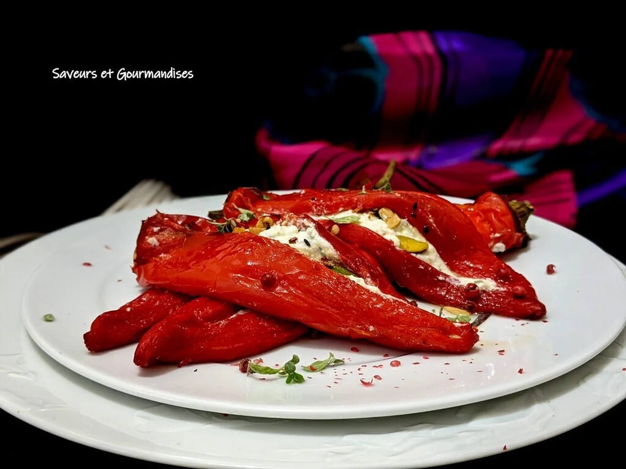Poivrons Romano farcis à la ricotta et mascarpone