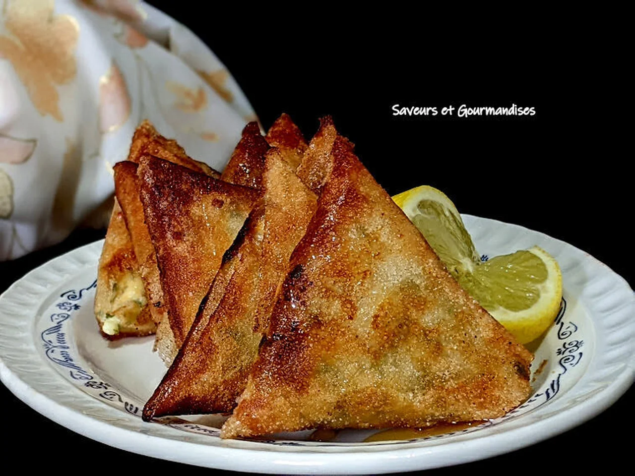 Samossas feta et miel