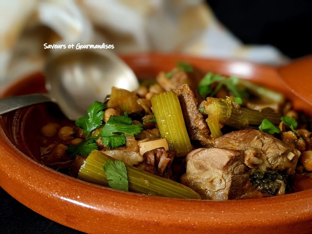 Tajine d'agneau au céleri branche