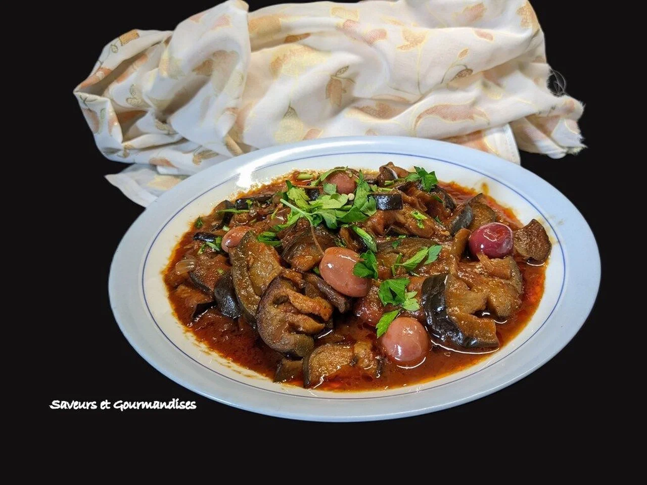 Tajine d'aubergines confites