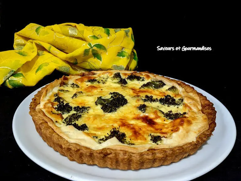 Tarte brocolis poireaux