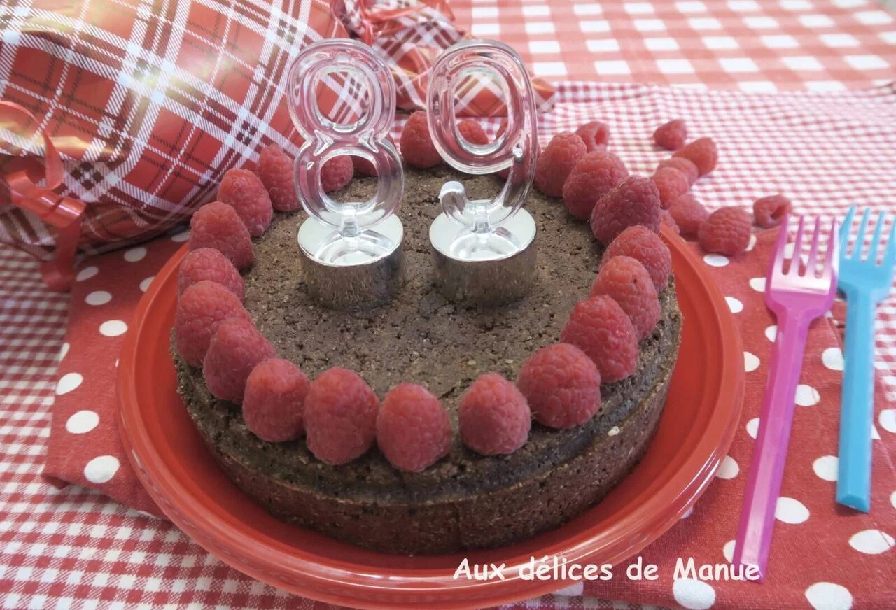 Gâteau chocolat noir et noix de coco au lait de coco