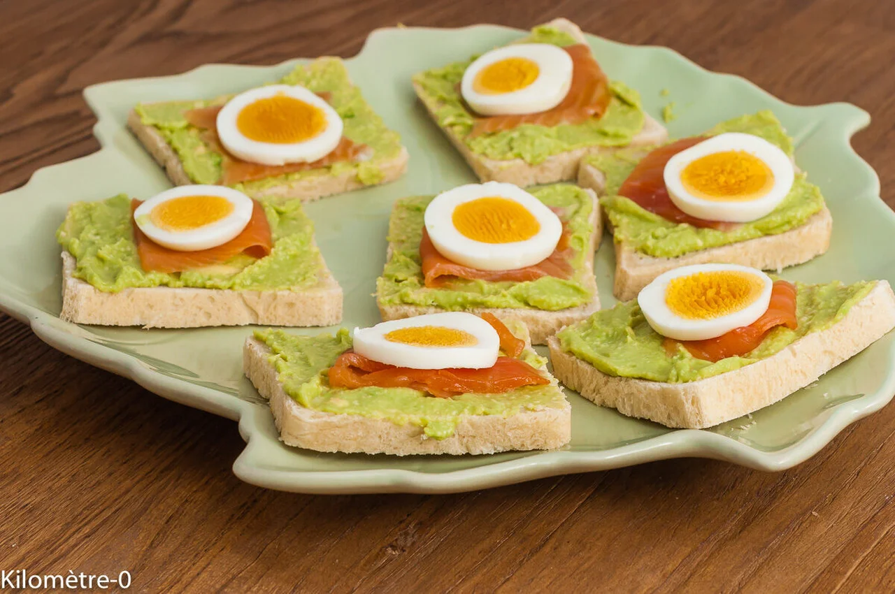 Toast à l'avocat et oeuf dur