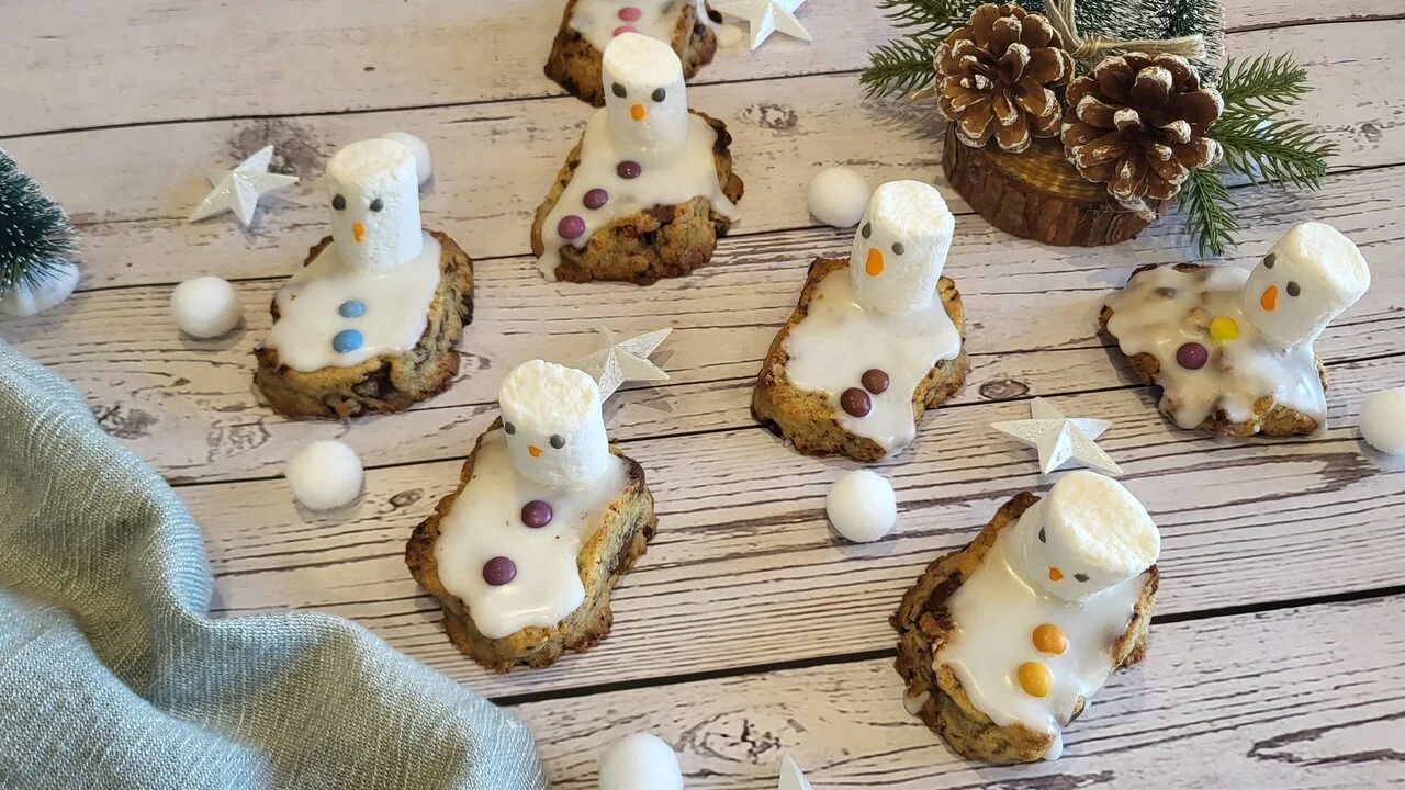 Biscuits bonhomme de neige