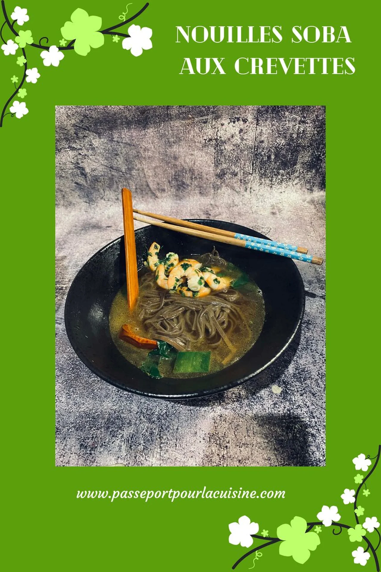 Nouilles soba aux crevettes