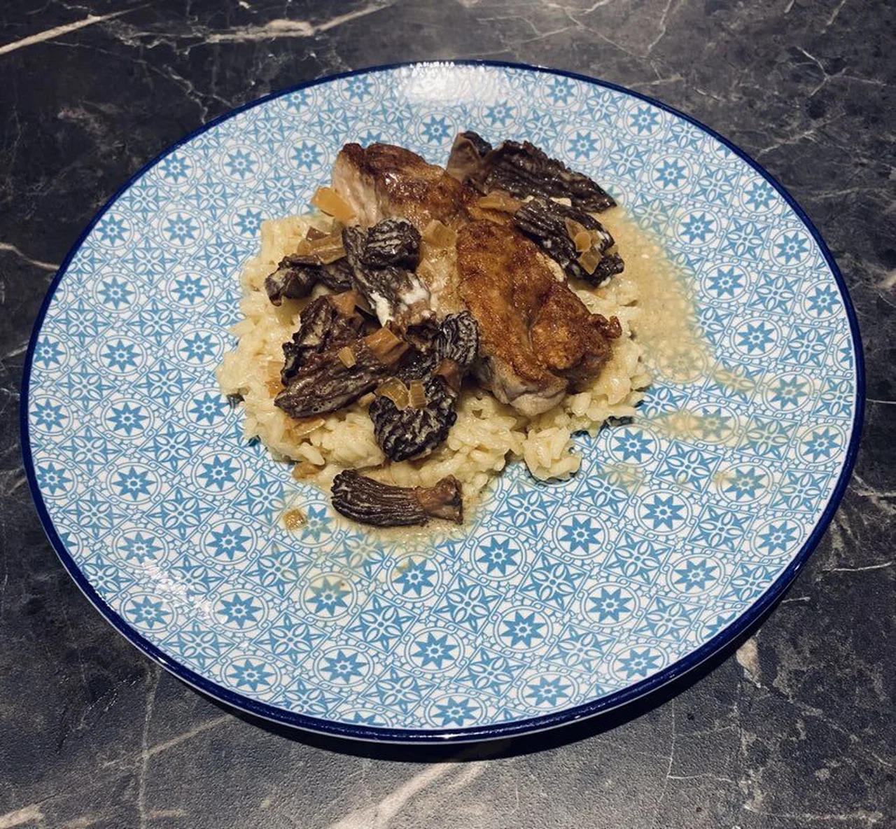 Ris de veau sauce au vin jaune et aux morilles