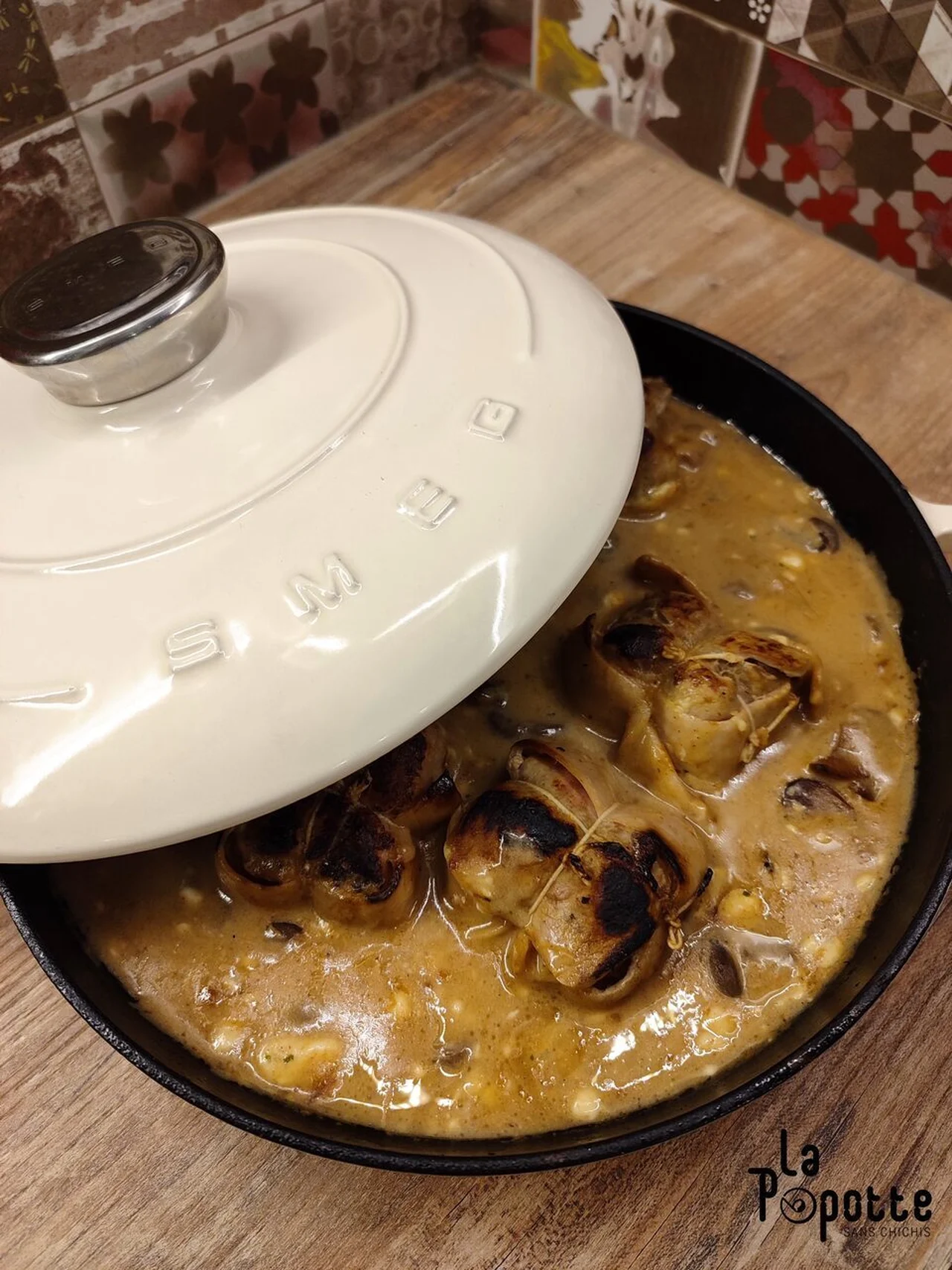 Paupiette de veau, ail et fines herbes