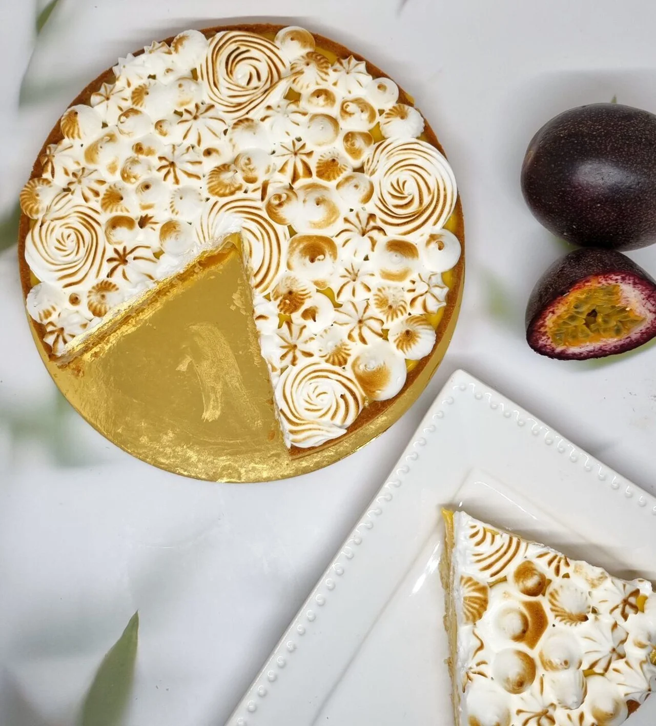 Tarte passion meringuée