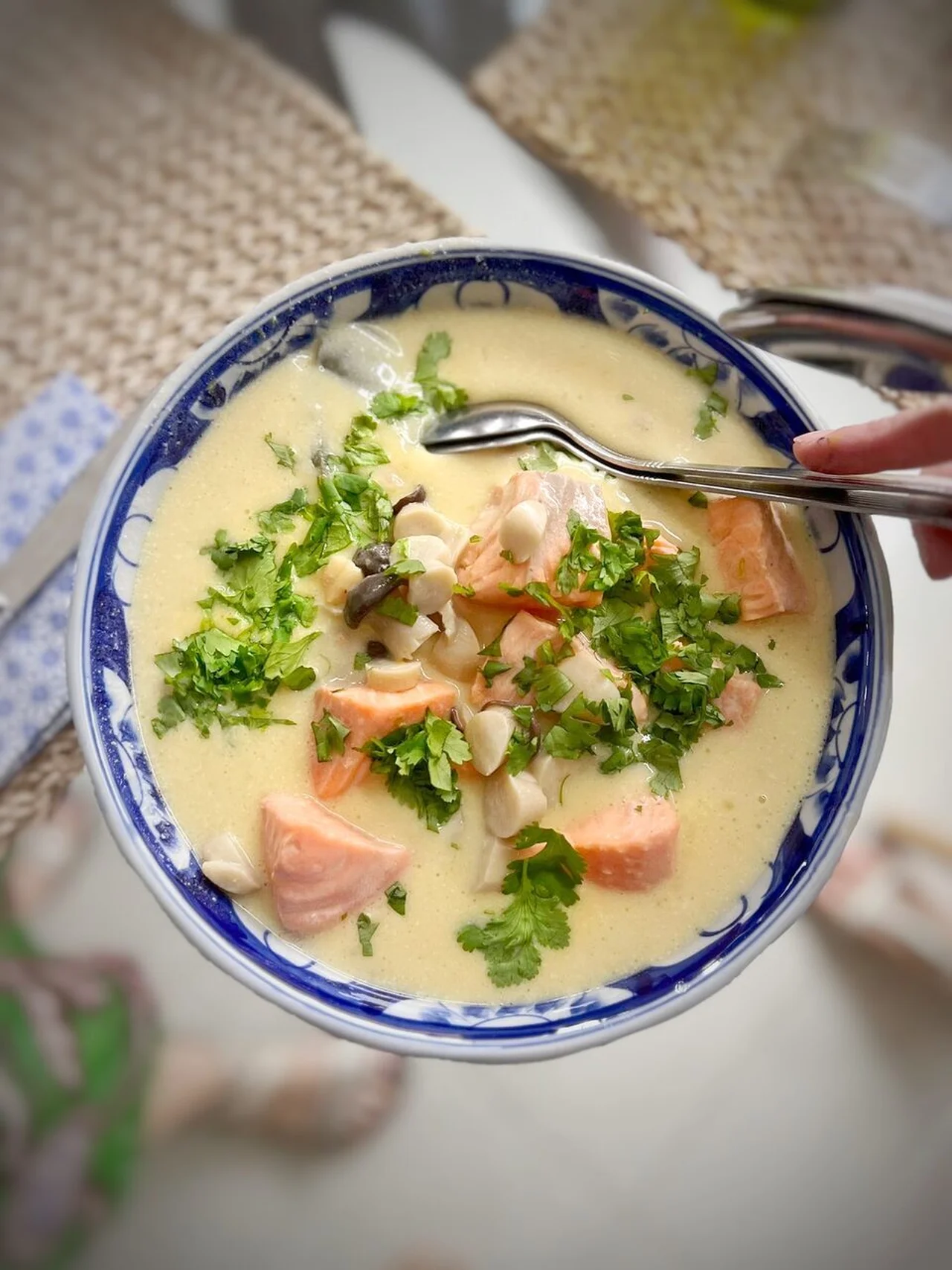Blanquette de saumon, saveurs thaï
