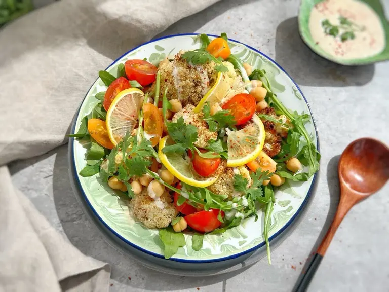 Salade pois chiche et chou-fleur façon Ottolenghi