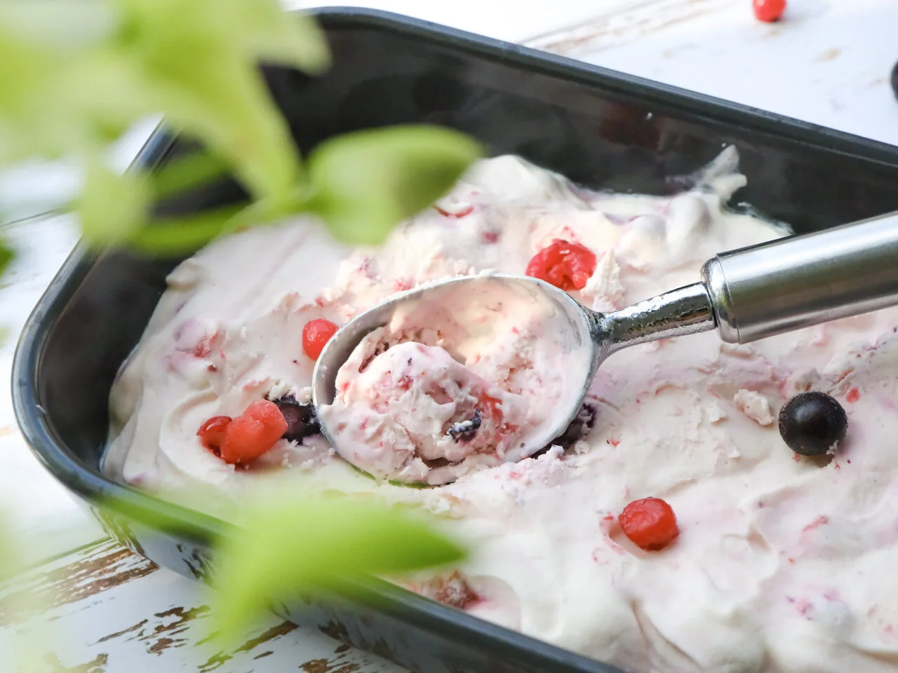 Yaourt glacé aux fruits rouges