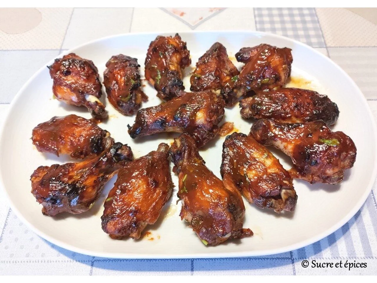 Ailes de poulet au ketchup et sauce soja