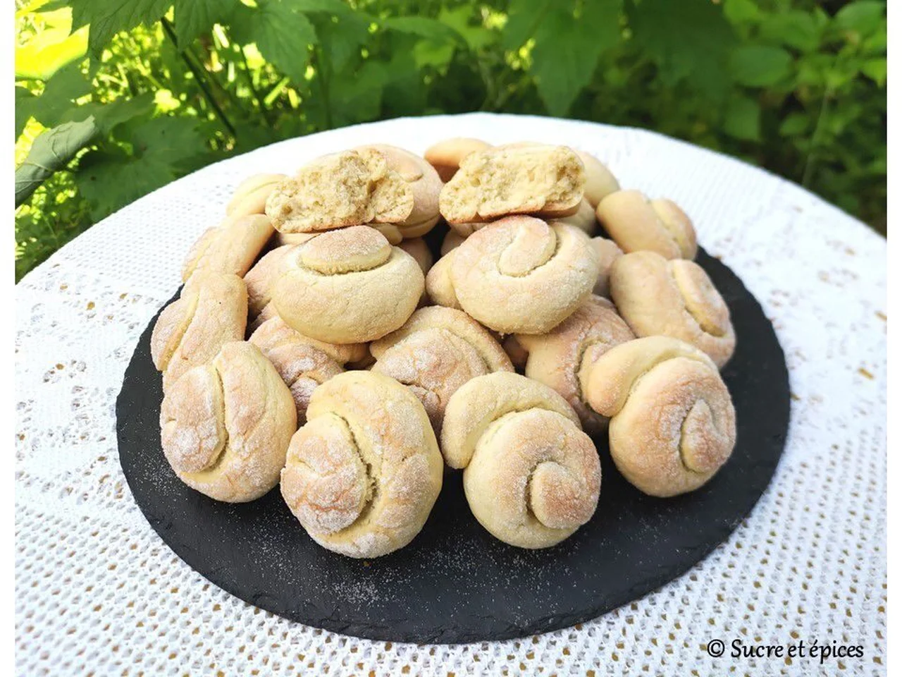 Biscuits spirales crousti-moelleux à l'orange