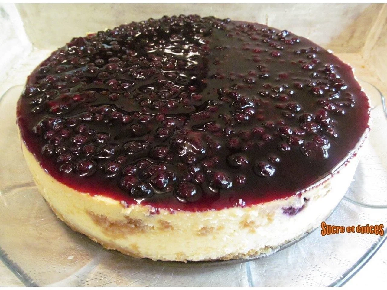 Cheesecake aux myrtilles