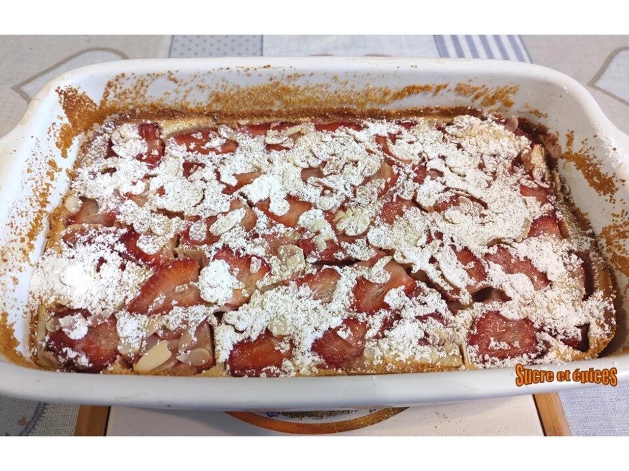 Clafoutis aux fraises et amandes
