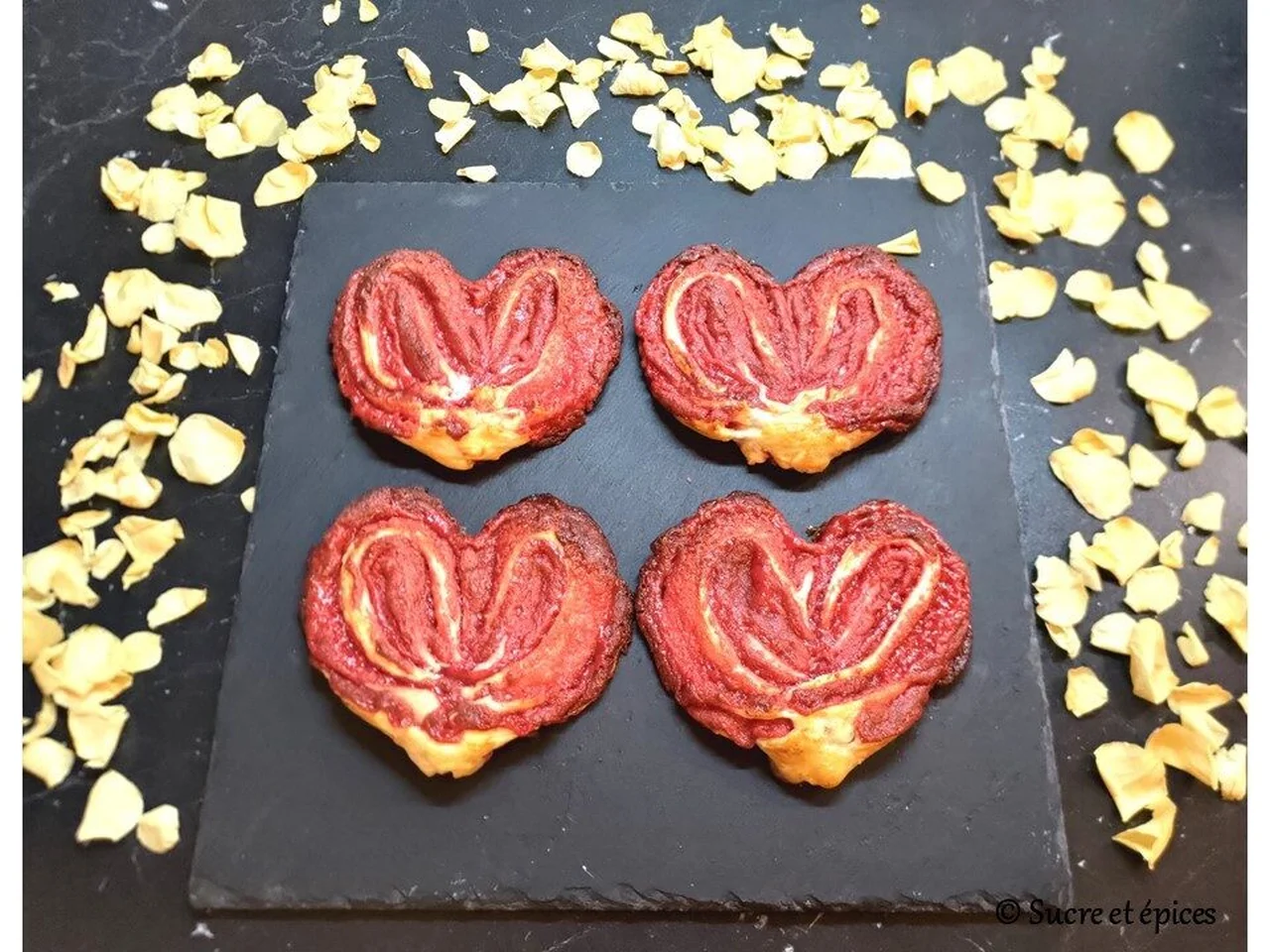 Coeurs feuilletés pour la Saint Valentin