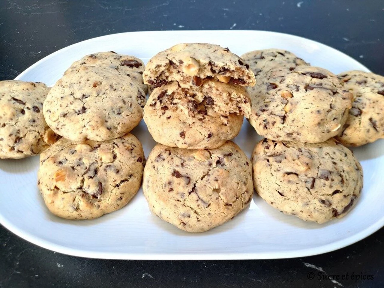 Cookies noisettes chocolat