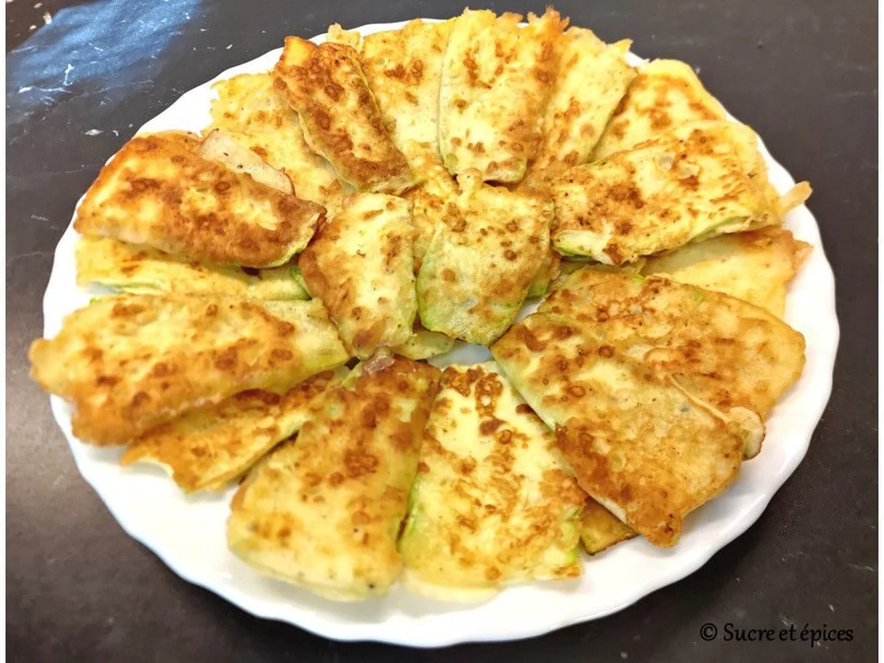 Courgettes panées au fromage