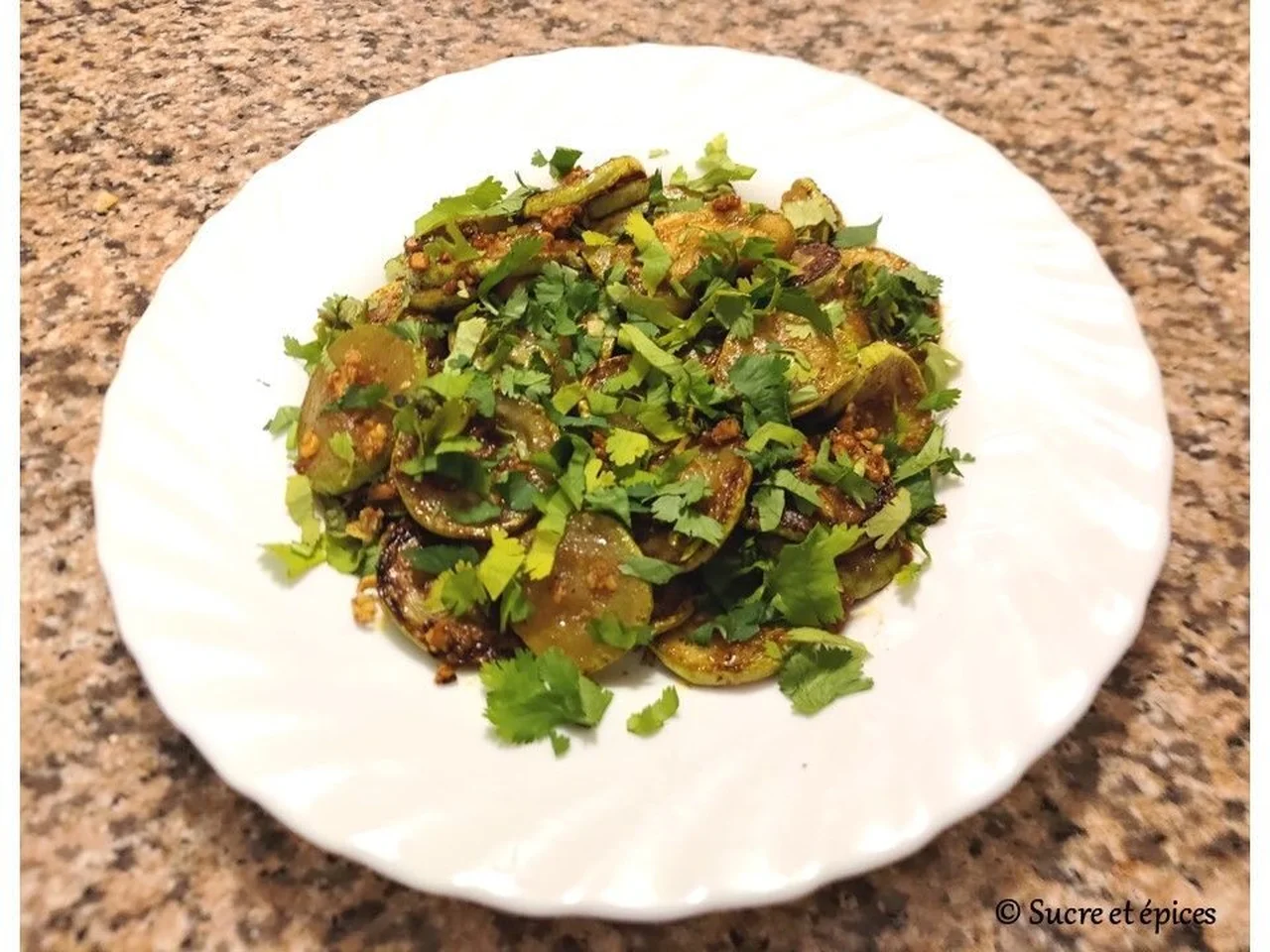 Courgettes sautées à l'ail et au paprika