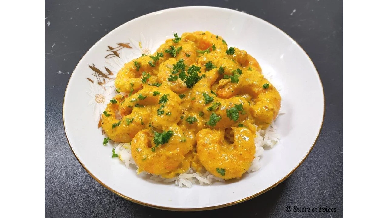 Curry de crevettes