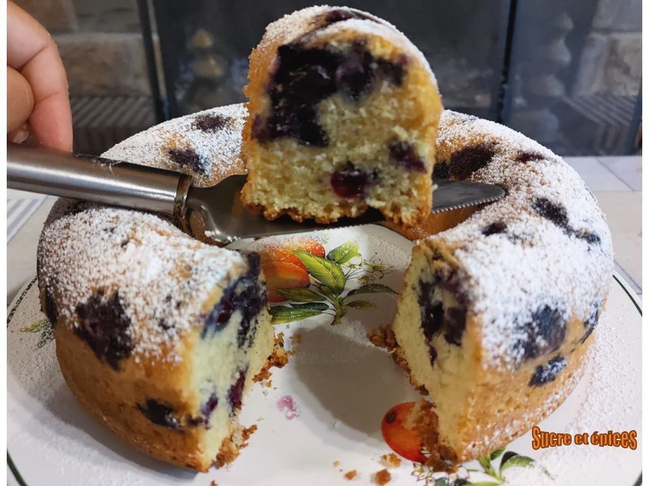 Gâteau moelleux aux myrtilles