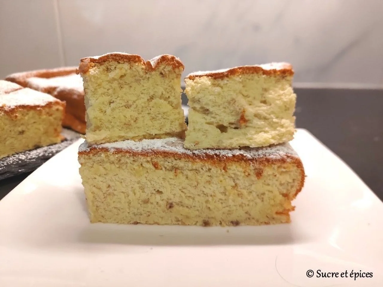 Gâteau mousseline à la banane