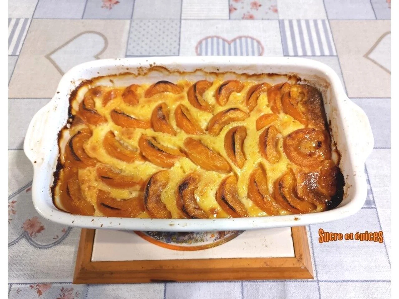 Gratin aux abricots