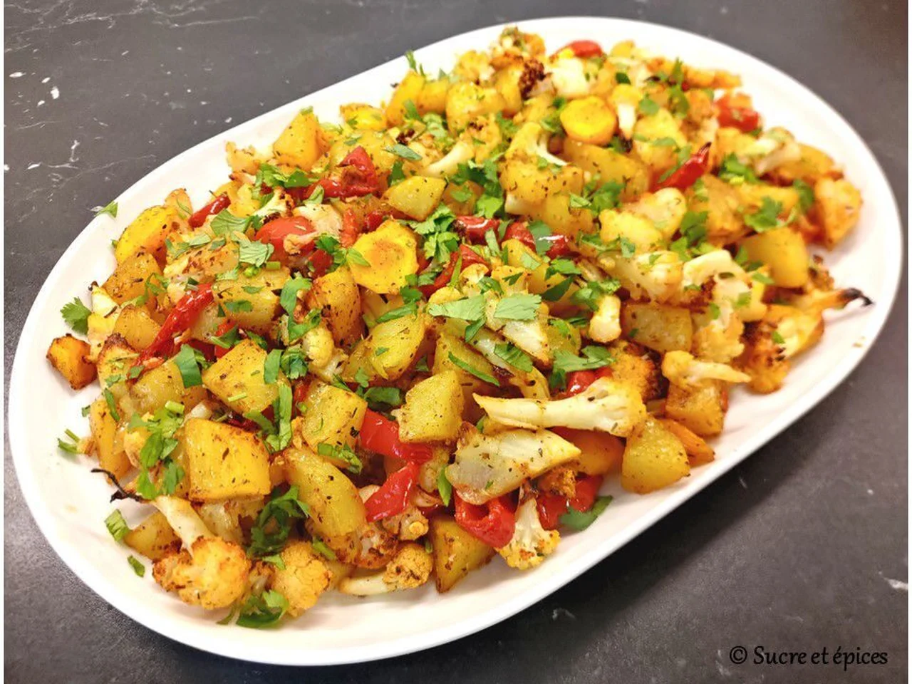 Mélange de légumes au four