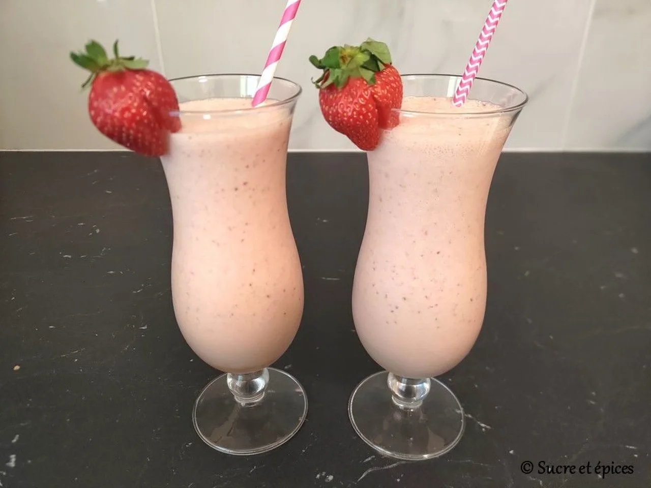 Milkshake aux fraises