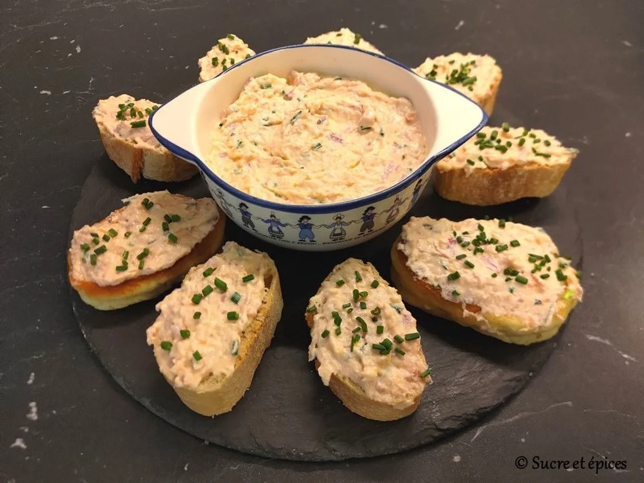 Rillettes de saumon fumé au Saint Morêt