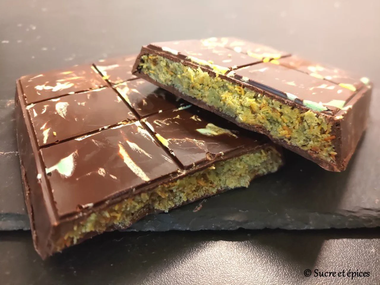 Tablette de chocolat de Dubaï