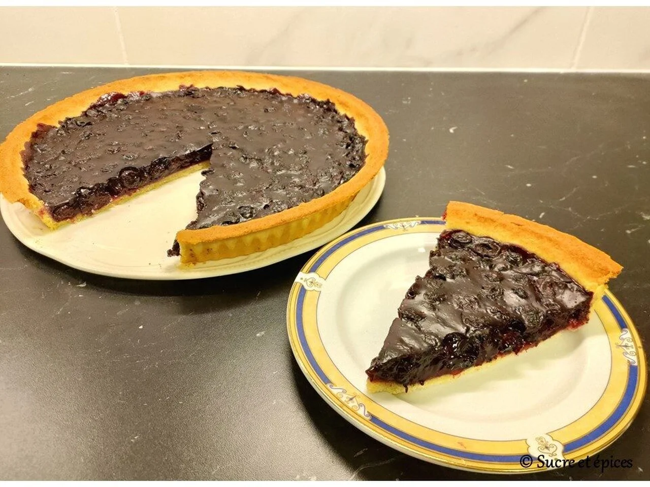 Tarte aux myrtilles