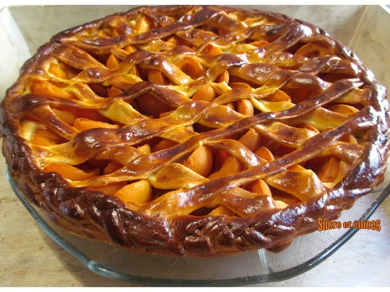 Tarte briochée aux abricots
