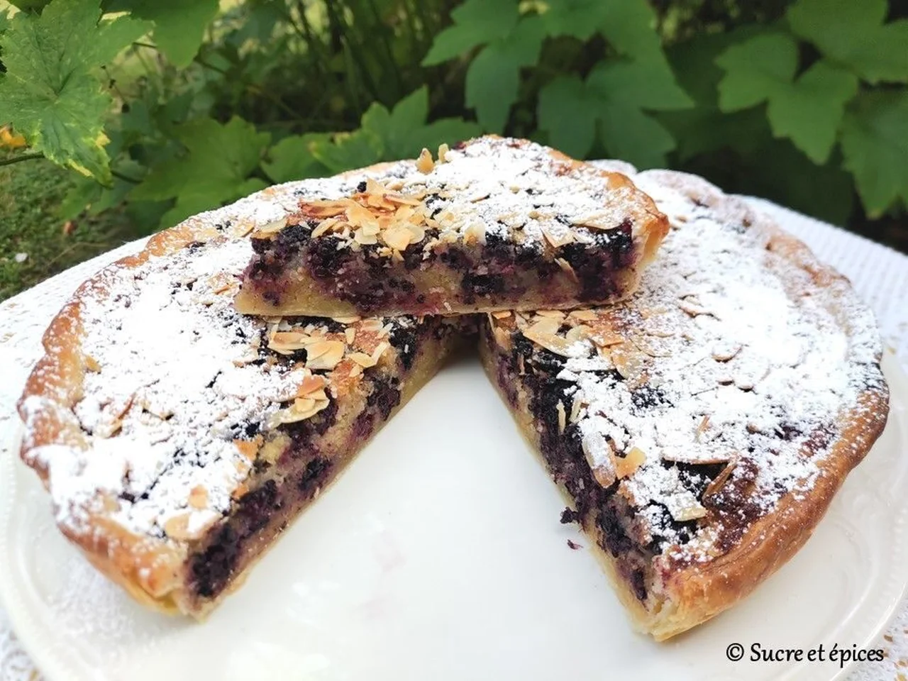 Tarte facile aux mûres à la crème d'amandes